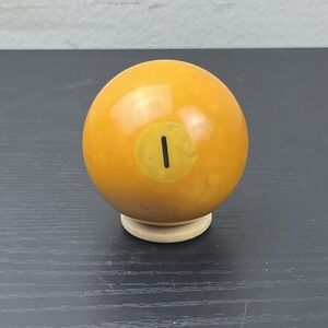 Vintage Yellow #1 Billiard Pool Ball Replacement Single Ball 2.25"
